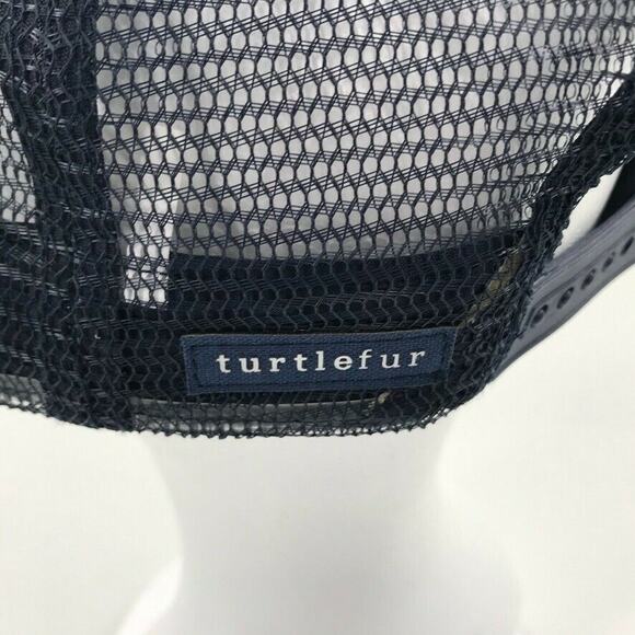 Turtle Fur Trucker Hat Cap Mandala Hands Tie Dye Blue Gratitude is Contagious - Picture 5 of 7